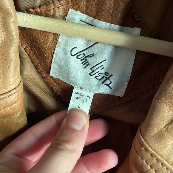 SUPER RARE Vintage 1990s Leather Western Tribal Jacket - Picture 4 of 7